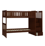 Rowe Dark Cherry Twin/Twin Step Bunk Bed