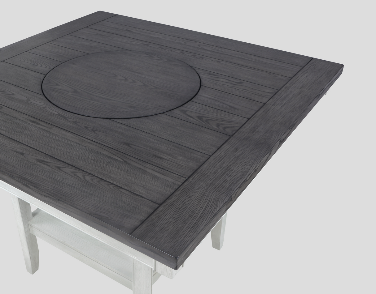 Fulton Chalk/White Counter Height Table - Luna Furniture