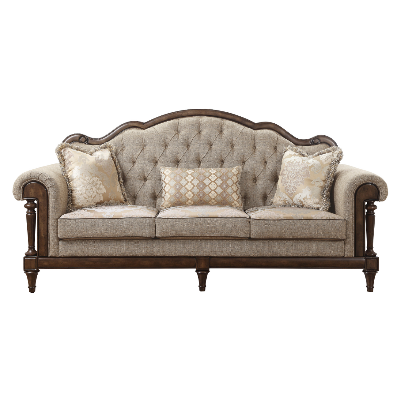 Heath Court Brown Oak Sofa from Homelegance - Luna Furniture