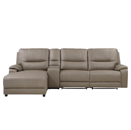 LeGrande Taupe Modular LAF Power Reclining Sectional -  Homelegance - Luna Furniture