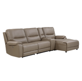 LeGrande Taupe Modular RAF Power Reclining Sectional from Homelegance - Luna Furniture