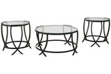 Tarrin Black Table, Set of 3 -  - Luna Furniture