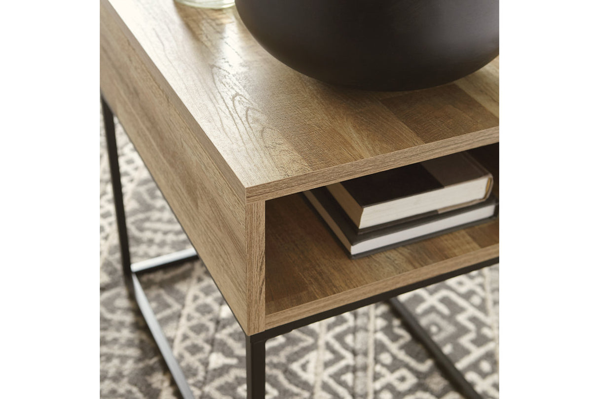 Gerdanet Natural End Table -  - Luna Furniture