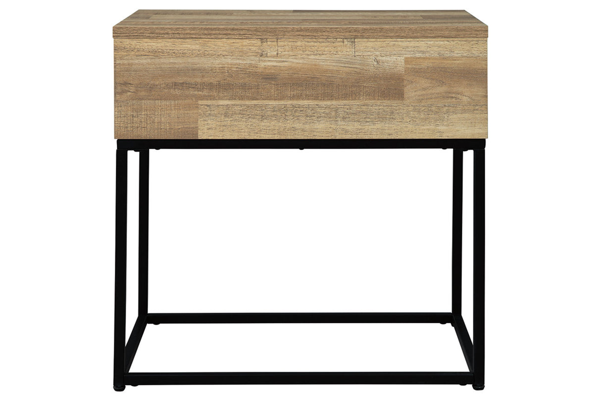 Gerdanet Natural End Table -  - Luna Furniture