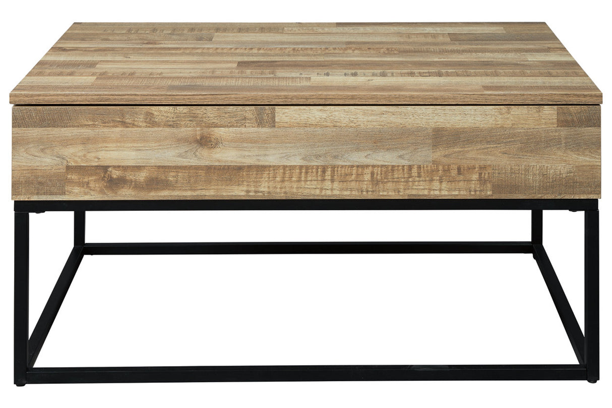 Gerdanet Natural Lift-Top Coffee Table from Ashley - Luna Furniture