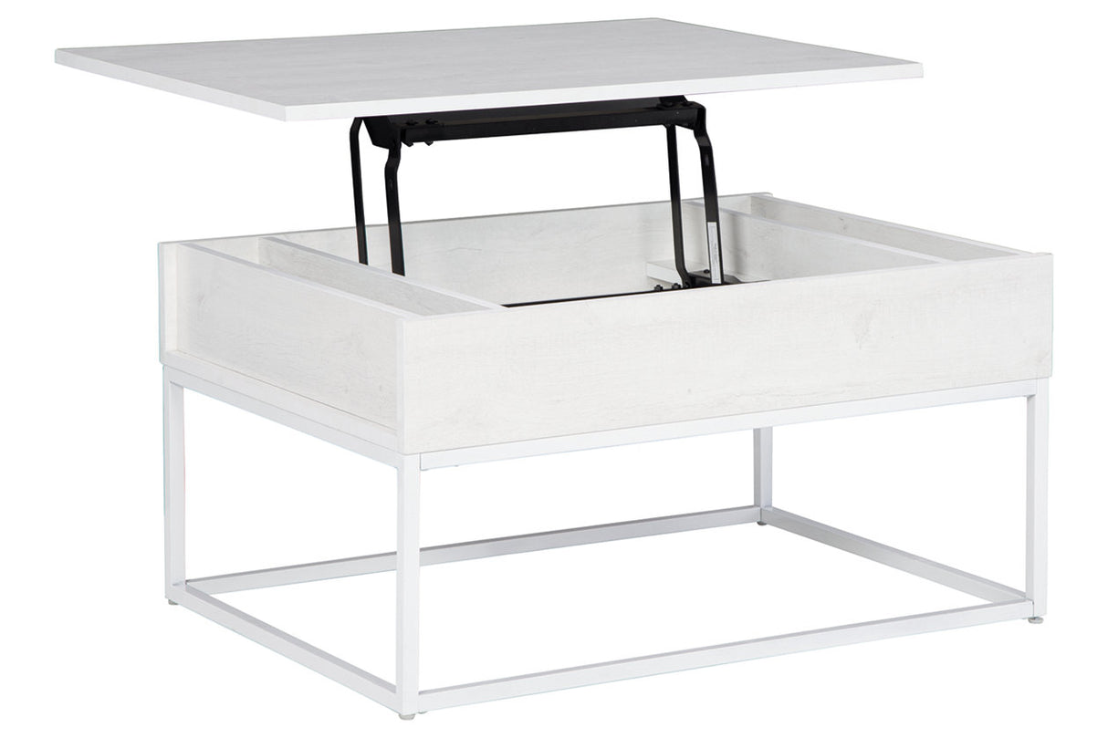 Deznee White Lift Top Coffee Table from Ashley - Luna Furniture