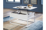 Deznee White Lift Top Coffee Table -  Ashley - Luna Furniture