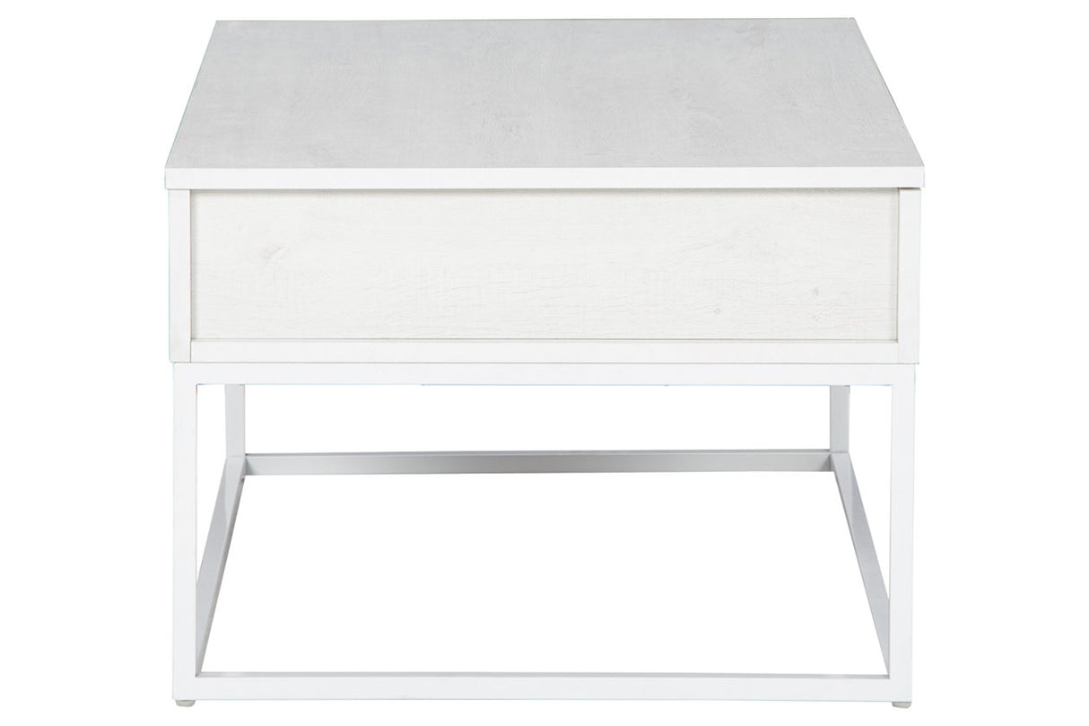 Deznee White Lift Top Coffee Table from Ashley - Luna Furniture