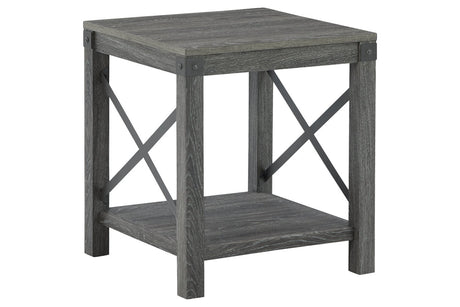 Freedan Grayish Brown End Table - Ashley - Luna Furniture