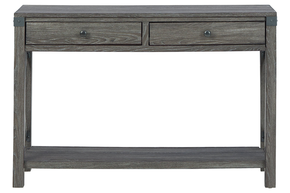 Freedan Grayish Brown Sofa/Console Table -  - Luna Furniture