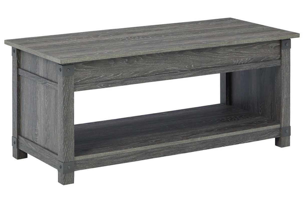 Freedan Grayish Brown Lift-Top Coffee Table -  - Luna Furniture