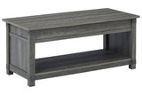 Freedan Grayish Brown Lift-Top Coffee Table -  - Luna Furniture