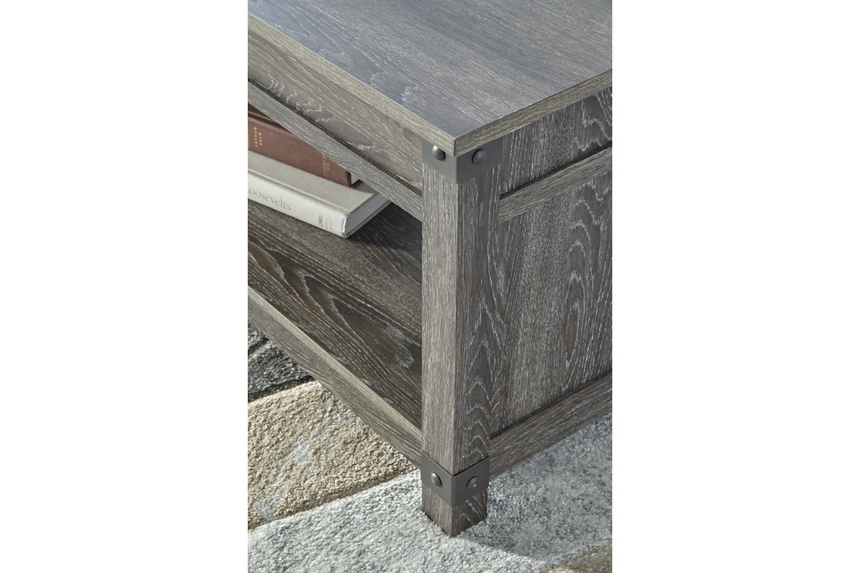 Freedan Grayish Brown Lift-Top Coffee Table -  - Luna Furniture