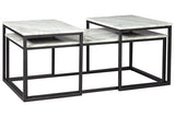 Donnesta Gray/Black Table from Ashley - Luna Furniture