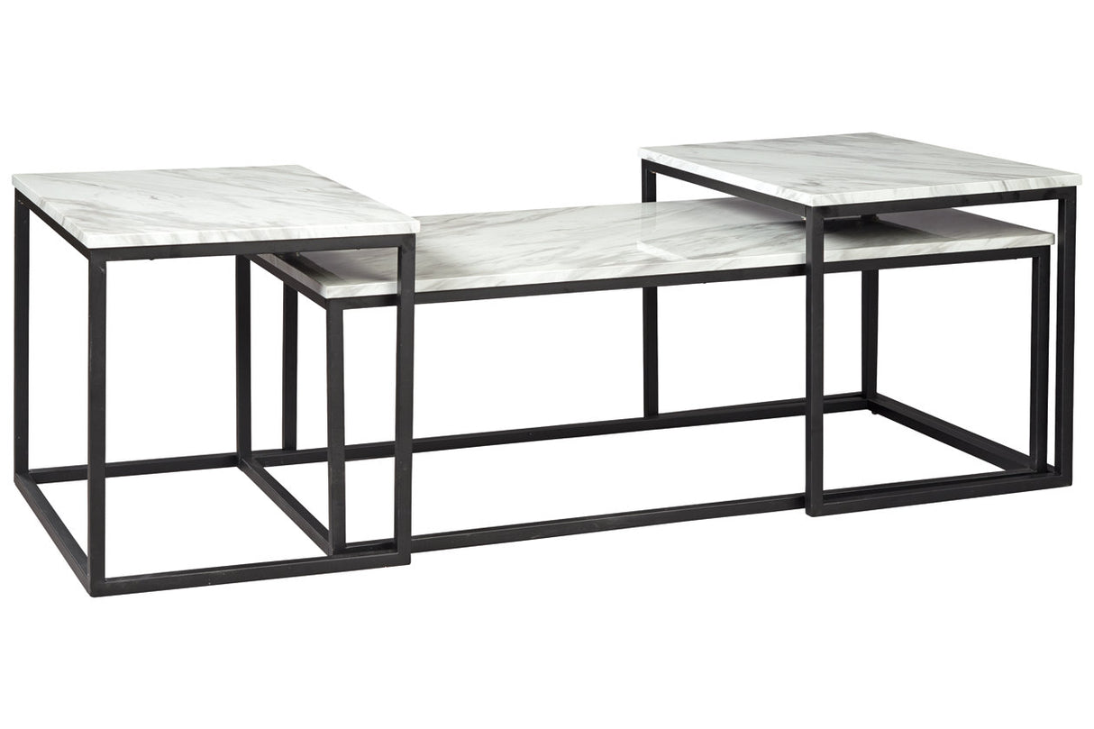 Donnesta Gray/Black Table from Ashley - Luna Furniture