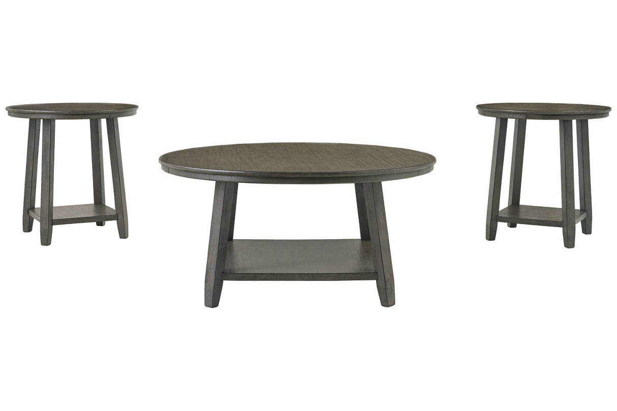 Caitbrook Gray Table, Set of 3 -  - Luna Furniture