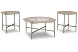 Varlowe Bisque Table from Ashley - Luna Furniture