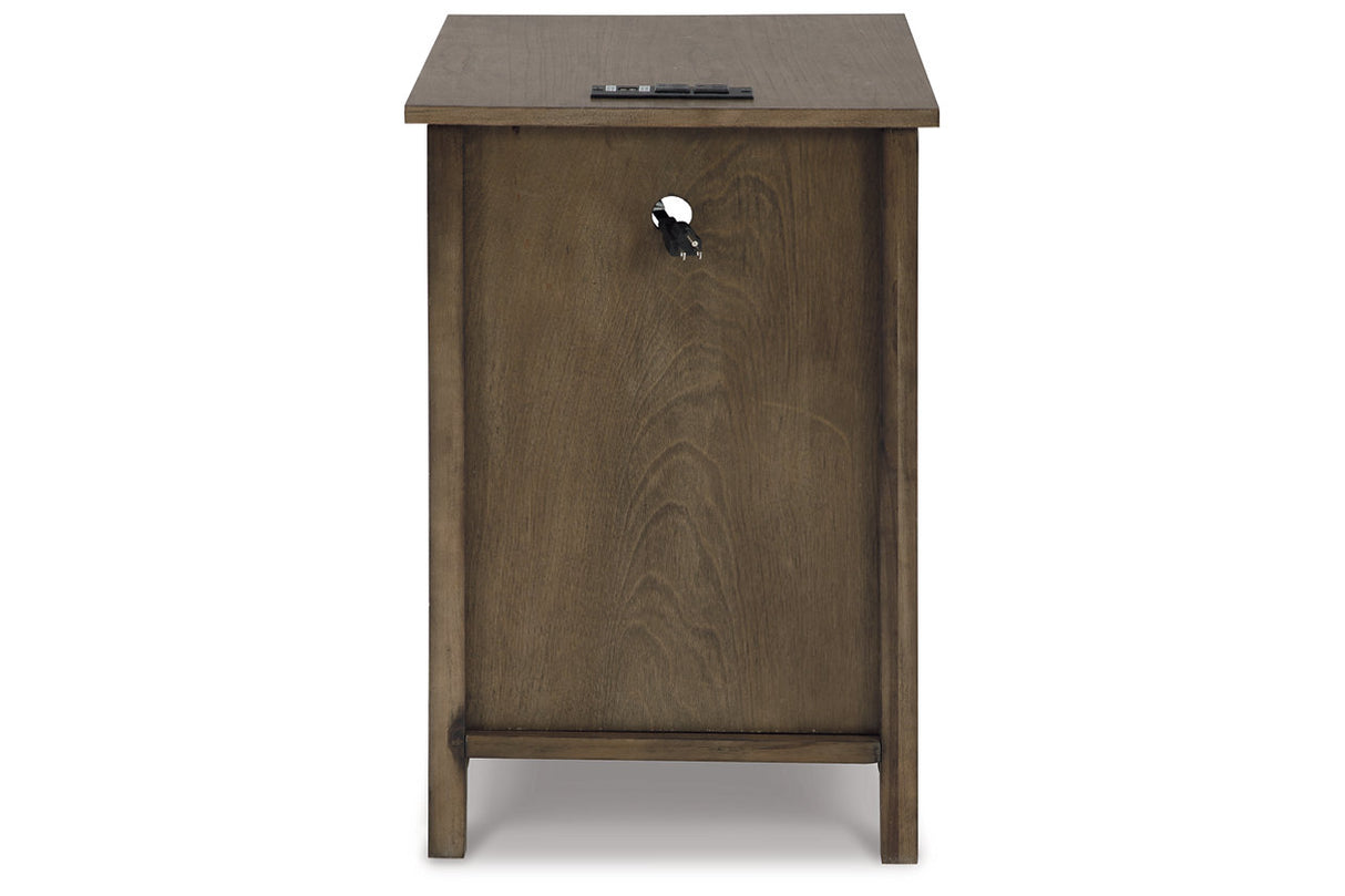 Treytown Grayish Brown Chairside End Table from Ashley - Luna Furniture