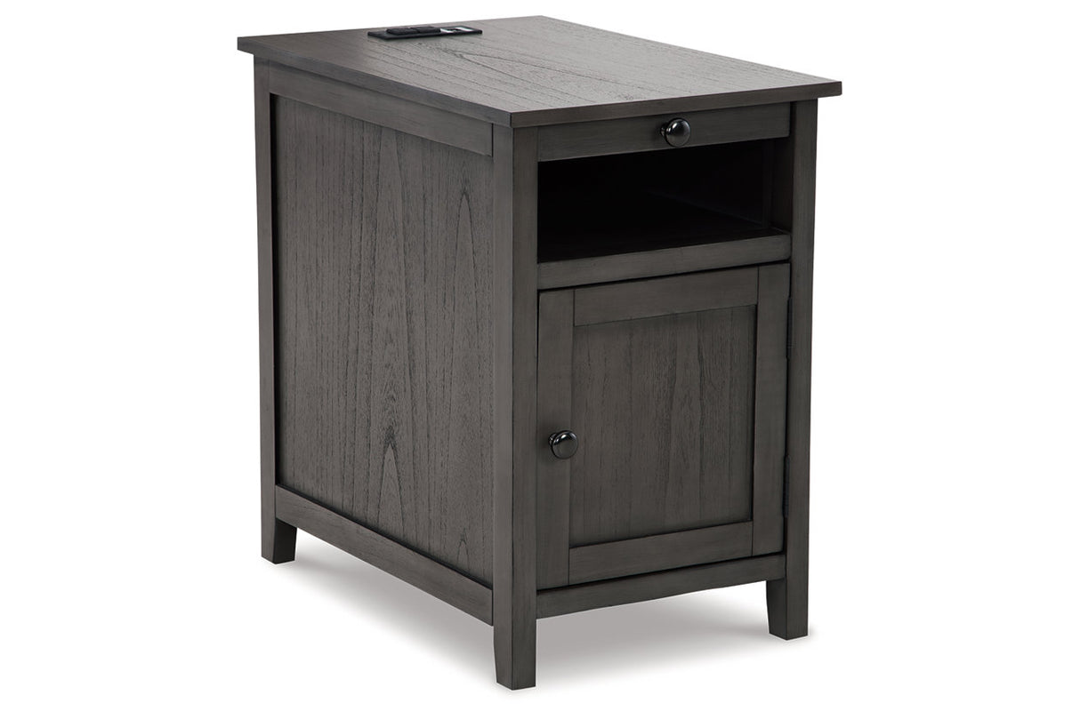 Treytown Gray Chairside End Table -  Ashley - Luna Furniture