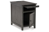 Treytown Gray Chairside End Table -  Ashley - Luna Furniture