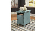 Treytown Teal Chairside End Table -  Ashley - Luna Furniture