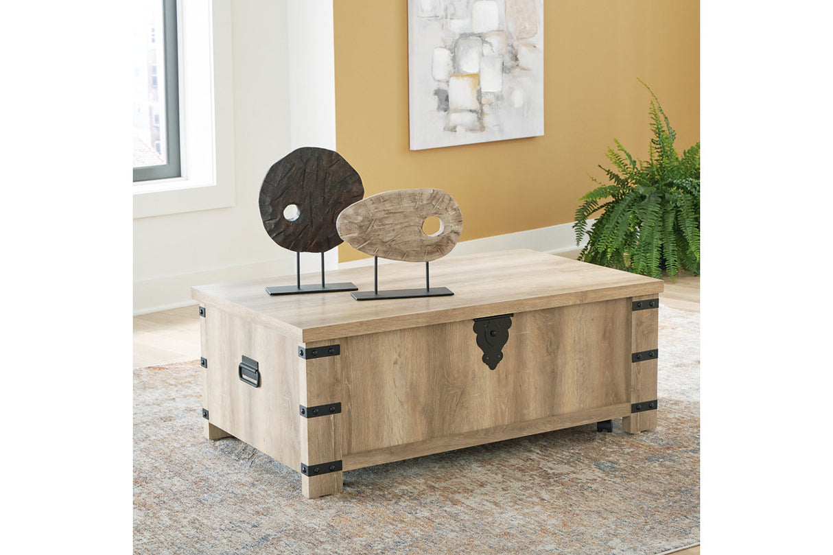 Calaboro Light Brown Lift-Top Coffee Table from Ashley - Luna Furniture