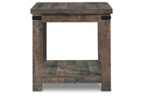 Hollum Rustic Brown End Table -  Ashley - Luna Furniture