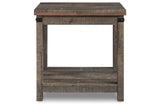 Hollum Rustic Brown End Table -  Ashley - Luna Furniture