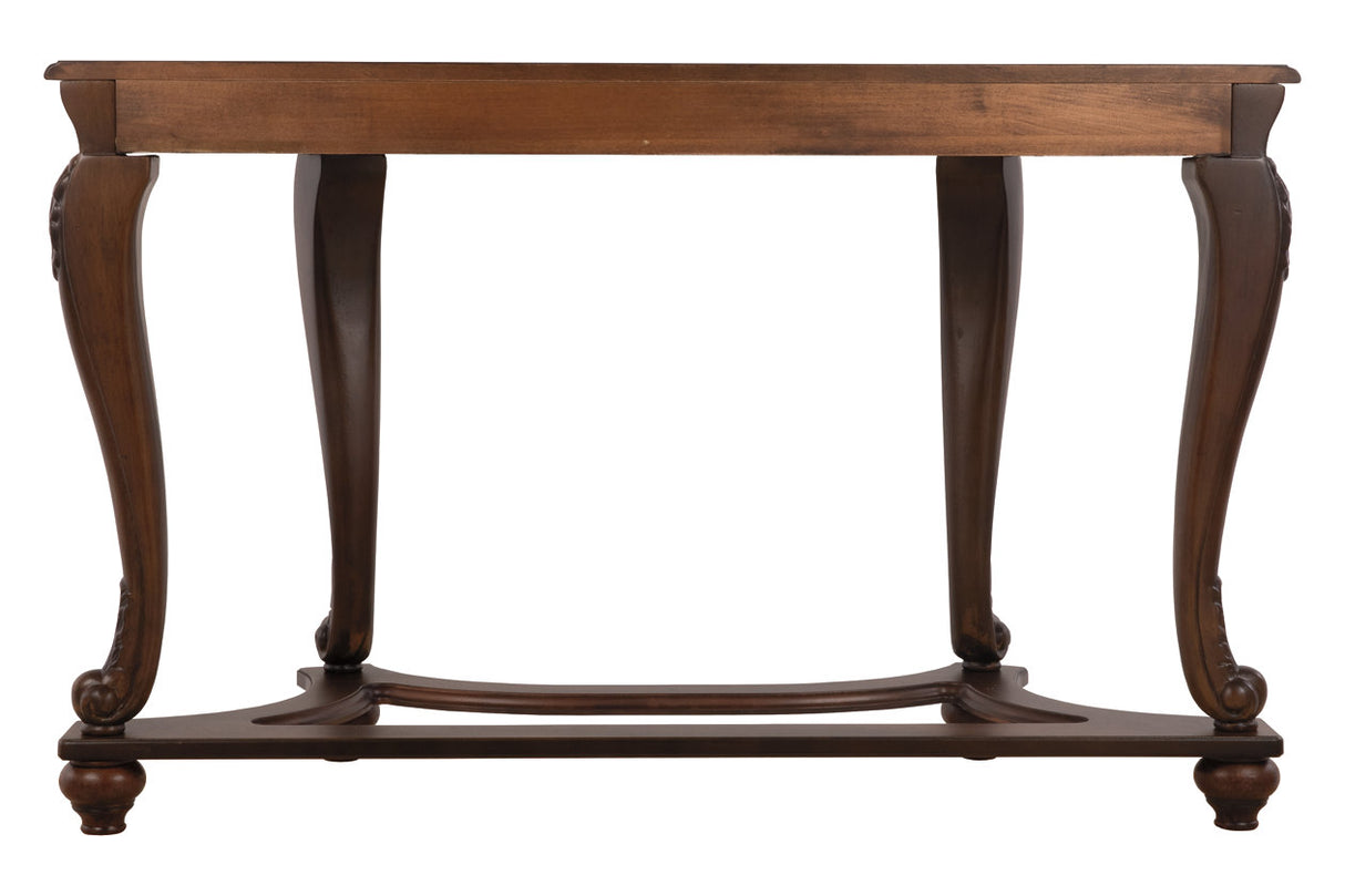 Norcastle Dark Brown Sofa/Console Table from Ashley - Luna Furniture