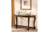 Norcastle Dark Brown Sofa/Console Table from Ashley - Luna Furniture