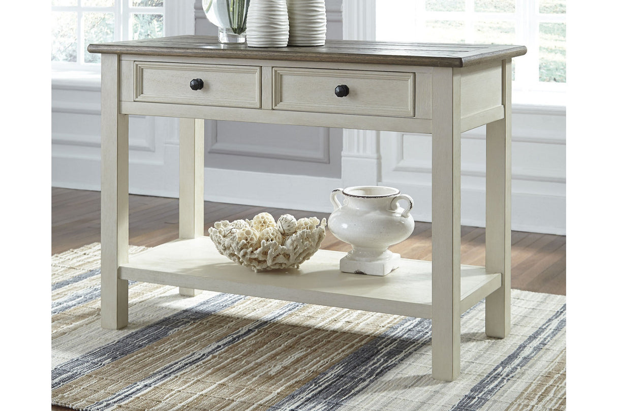 Bolanburg Two-tone Sofa/Console Table from Ashley - Luna Furniture