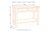 Bolanburg Two-tone Sofa/Console Table from Ashley - Luna Furniture