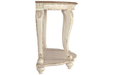 Realyn White/Brown Sofa Table -  - Luna Furniture