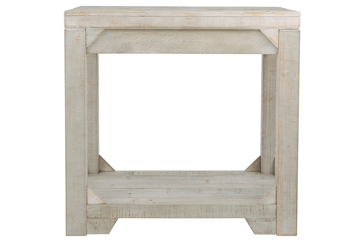 Fregine Whitewash End Table from Ashley - Luna Furniture