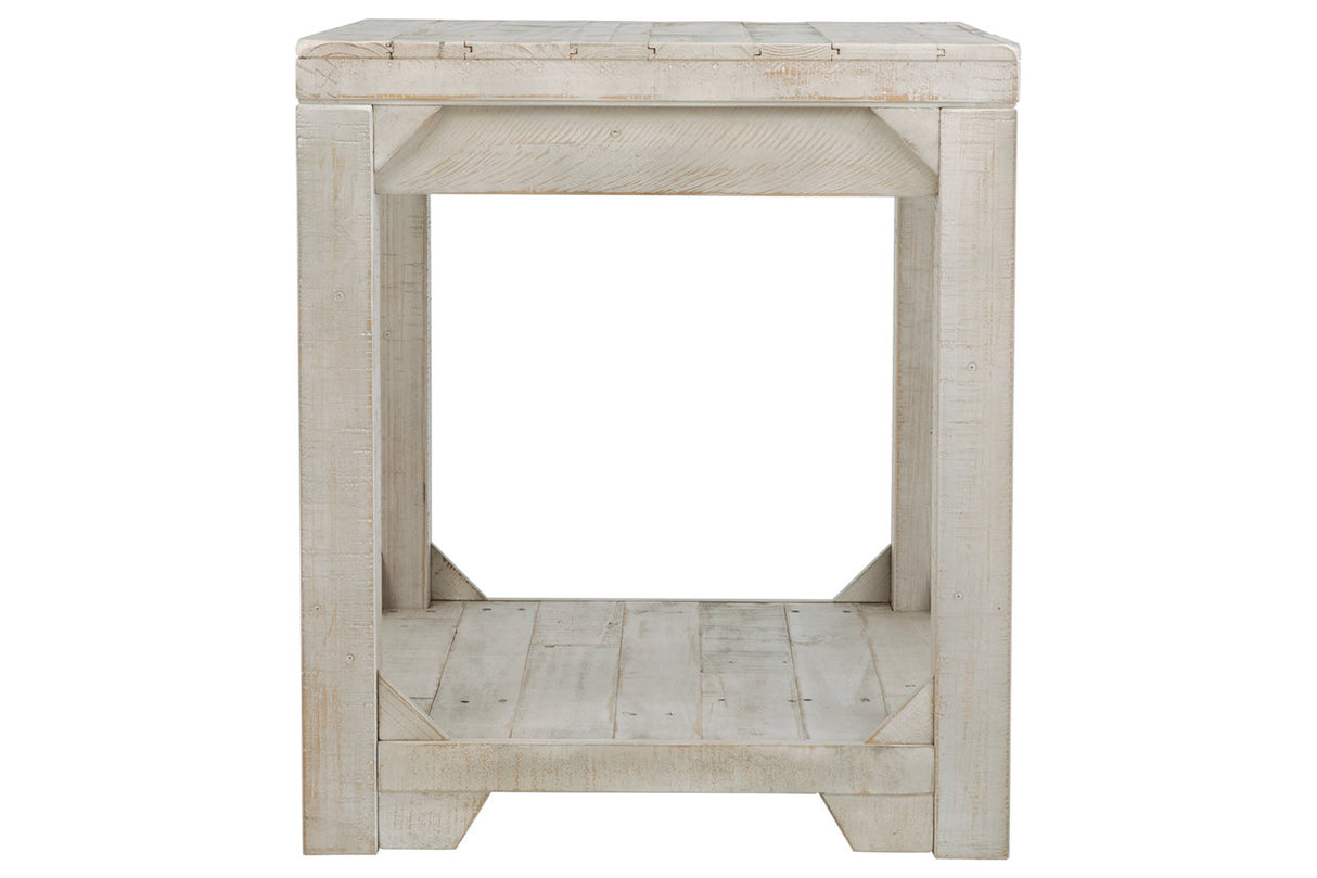 Fregine Whitewash End Table from Ashley - Luna Furniture