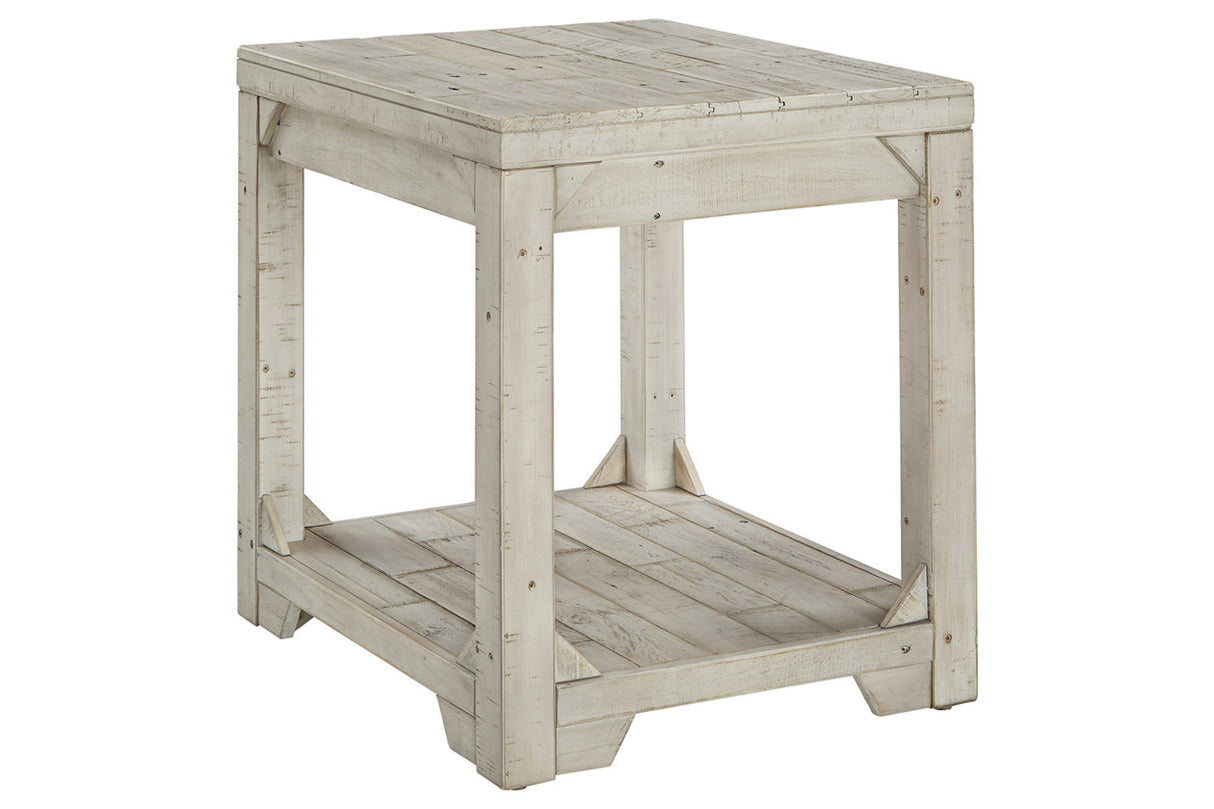 Fregine Whitewash End Table from Ashley - Luna Furniture