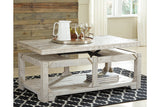 Fregine Whitewash Coffee Table with Lift Top from Ashley - Luna Furniture