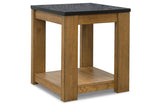 Quentina Light Brown/Black End Table -  Ashley - Luna Furniture