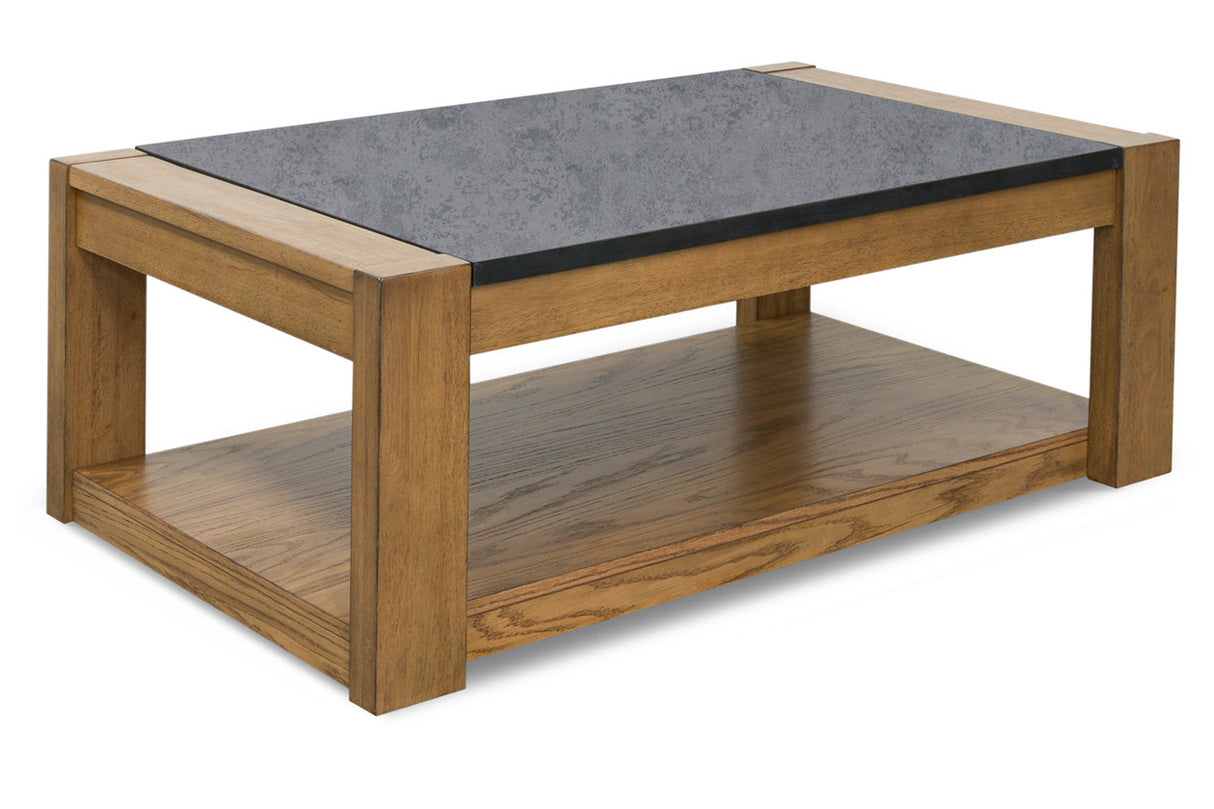 Quentina Light Brown/Black Lift Top Coffee Table from Ashley - Luna Furniture