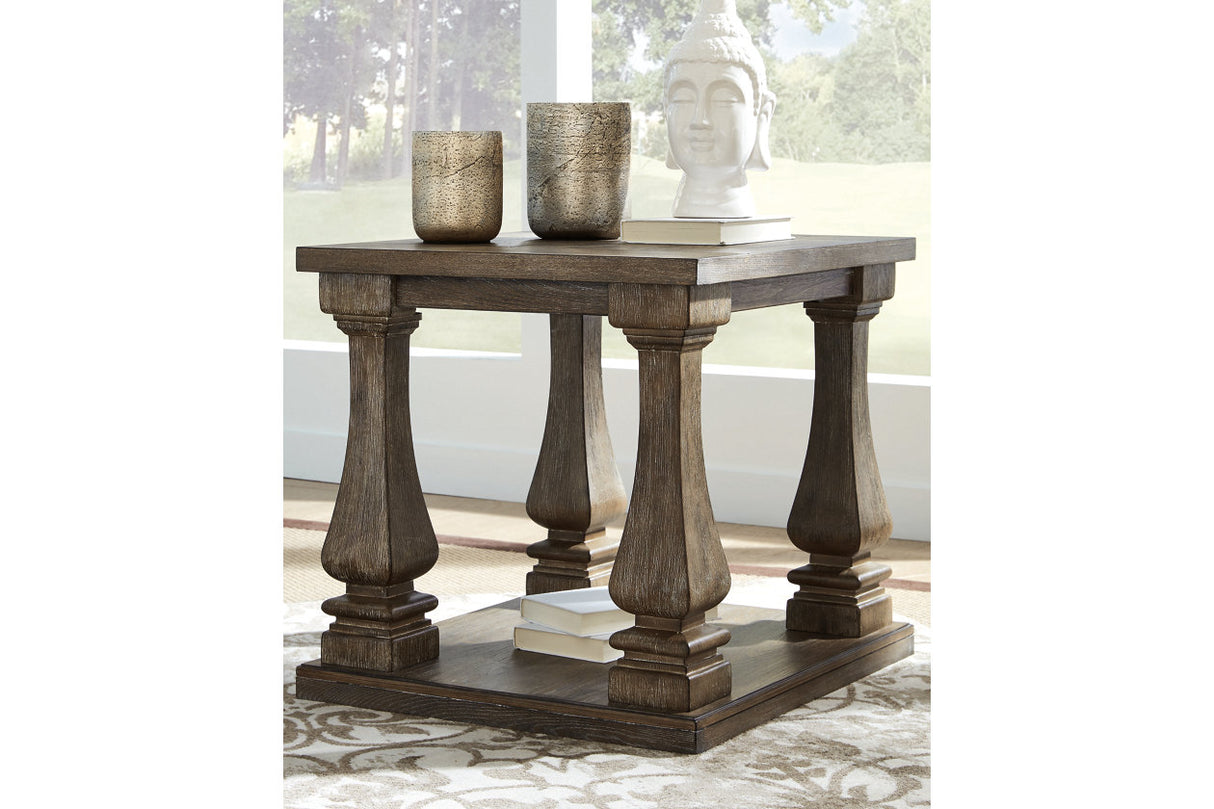 Johnelle Gray End Table from Ashley - Luna Furniture