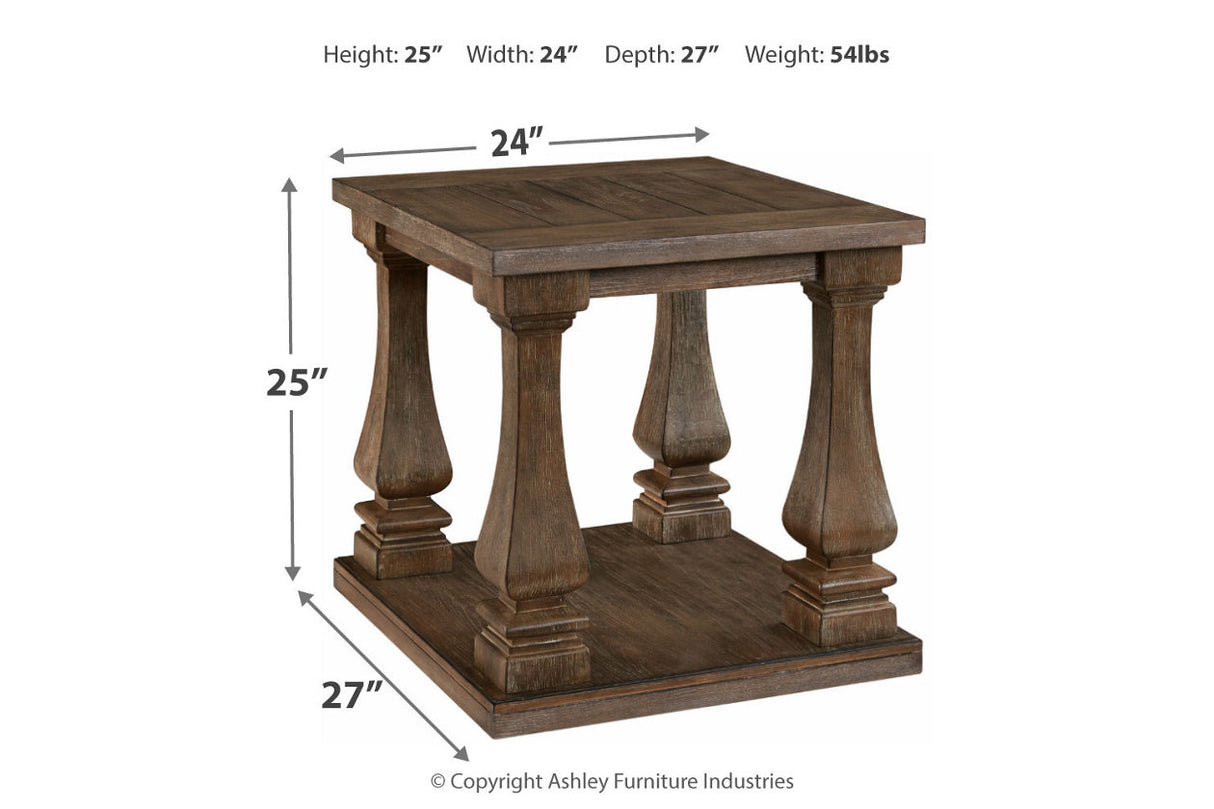 Johnelle Gray End Table from Ashley - Luna Furniture