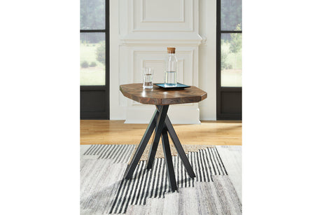 Haileeton Brown/Black End Table -  Ashley - Luna Furniture