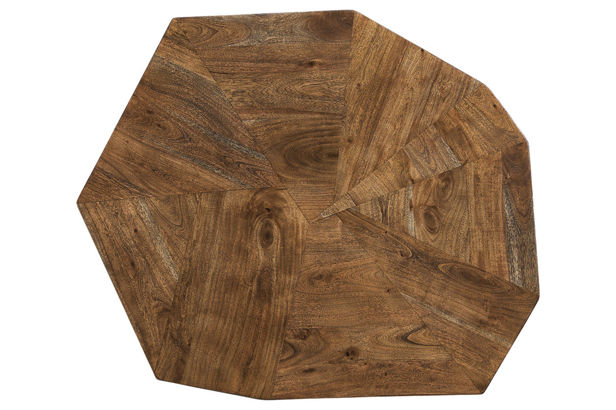 Haileeton Brown/Black Coffee Table -  Ashley - Luna Furniture