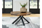 Haileeton Brown/Black Coffee Table -  Ashley - Luna Furniture