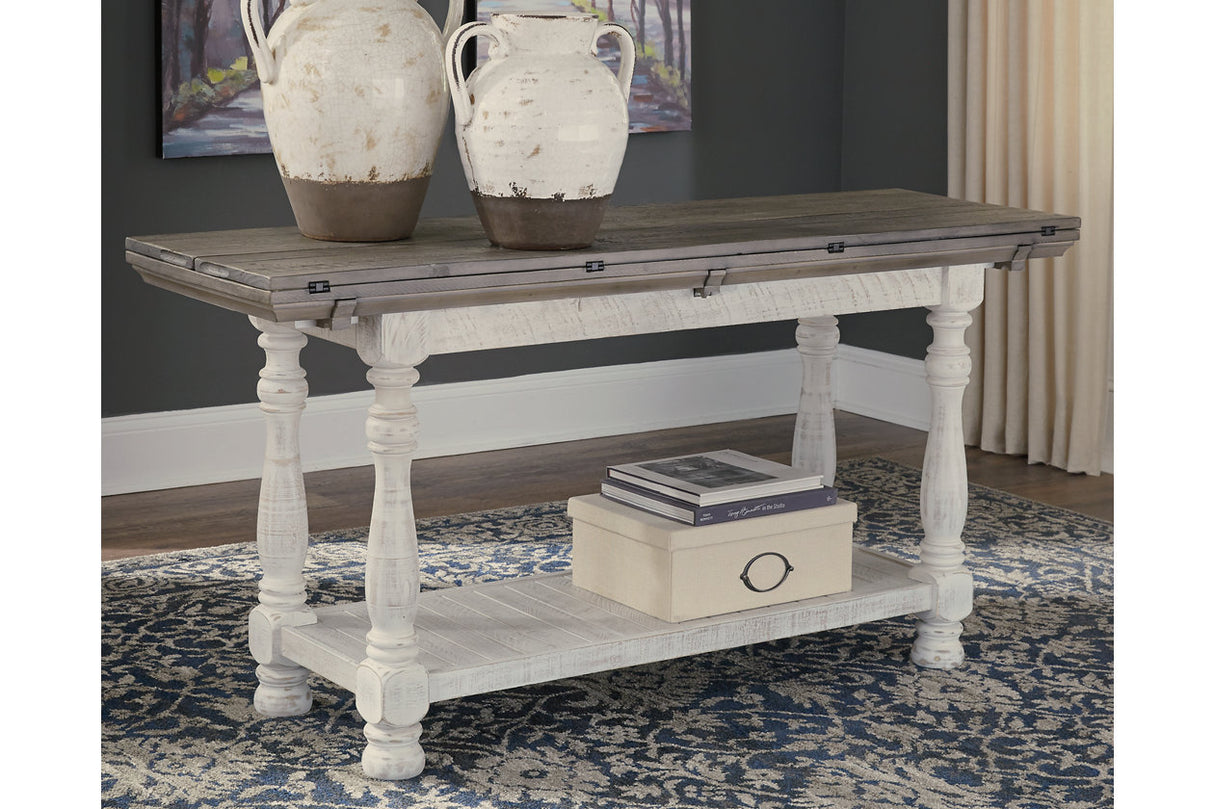 Havalance Gray/White Sofa/Console Table -  - Luna Furniture