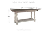 Havalance Gray/White Sofa/Console Table -  - Luna Furniture