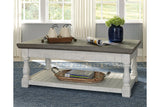 Havalance Gray/White Lift-Top Coffee Table -  - Luna Furniture