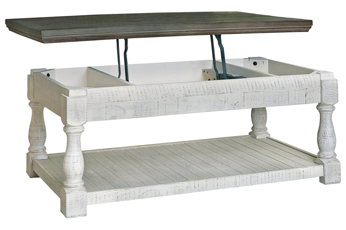 Havalance Gray/White Lift-Top Coffee Table -  - Luna Furniture