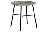 Laverford Chrome/Black End Table -  Ashley - Luna Furniture