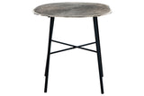 Laverford Chrome/Black End Table -  Ashley - Luna Furniture